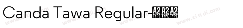 Canda Tawa Regular字体转换